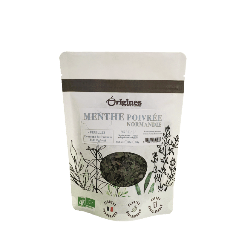 Infusion Bio – Menthe Poivrée – 50 gr - Origines Tea and Coffee